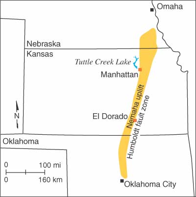 Oklahoma earthquakes fault zone