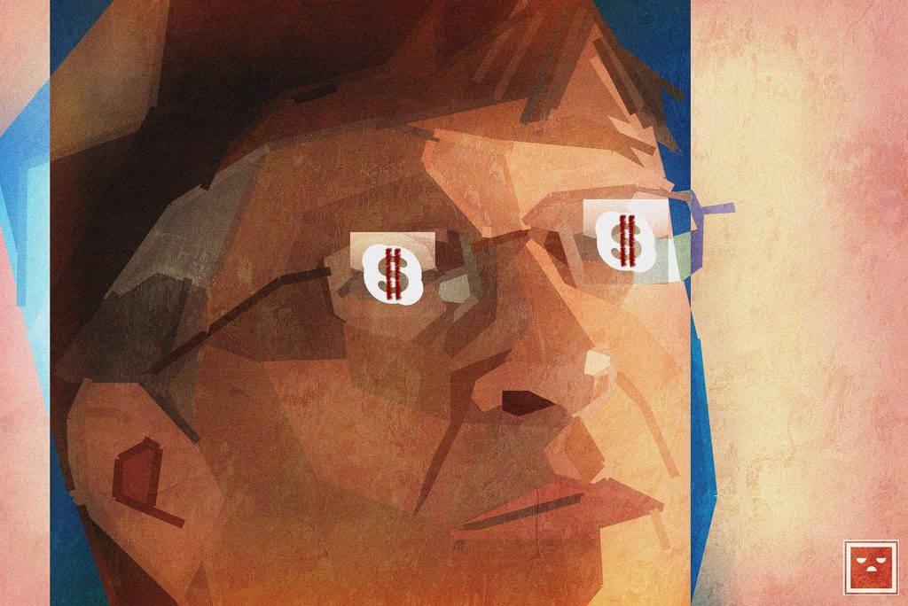 Bill Gates has dollar signs in his eyes as he envisions a cashless society